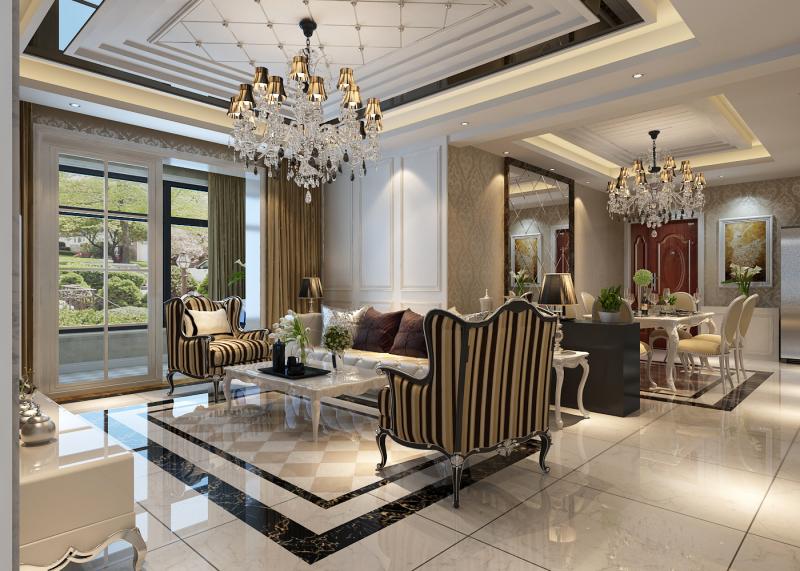 140平米四居室裝修攻略 簡歐全包28萬！-金輝天鵝灣裝修