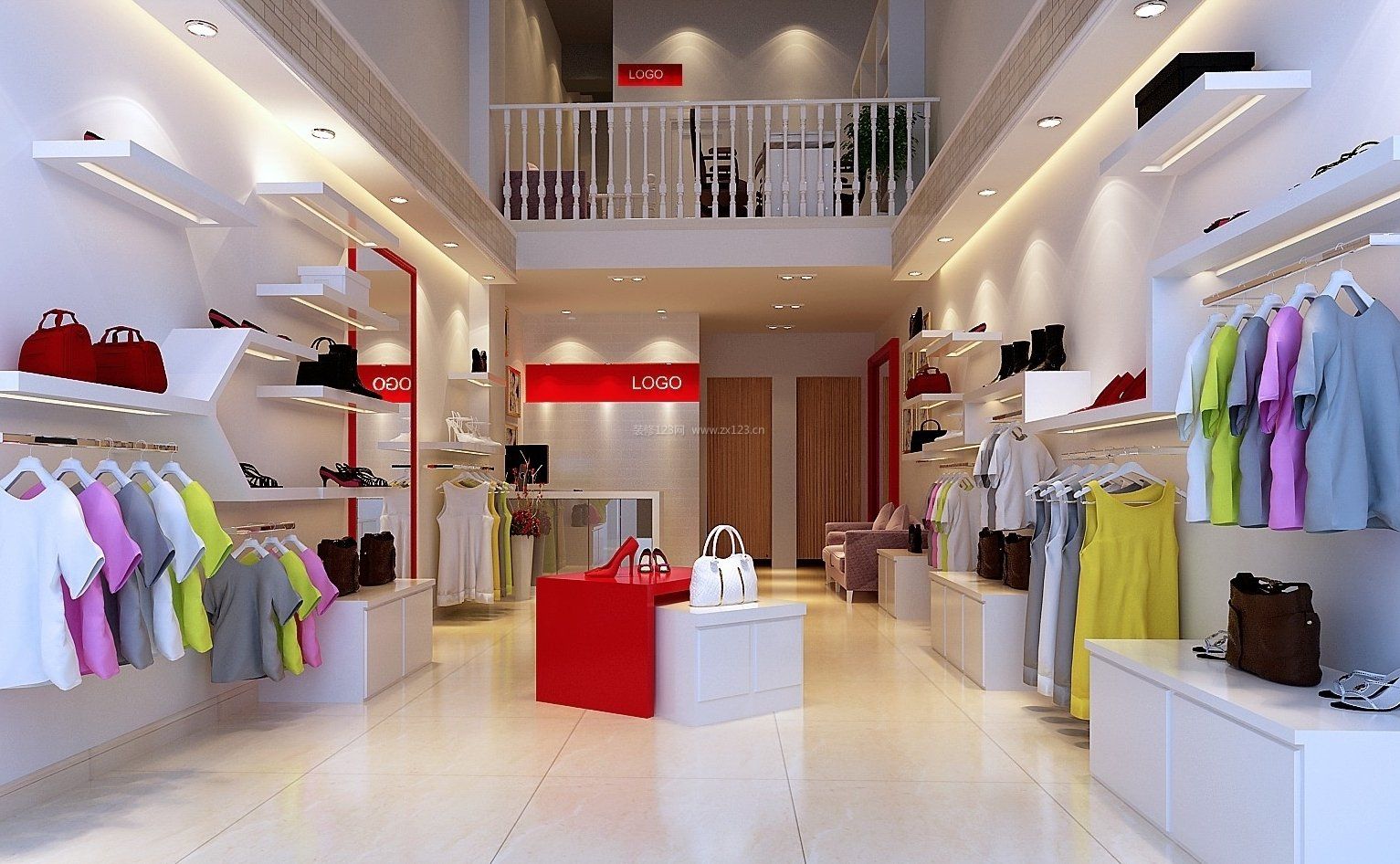 女裝店裝修_女裝網(wǎng)紅店裝修圖片_兩元店及多元店裝修效果圖