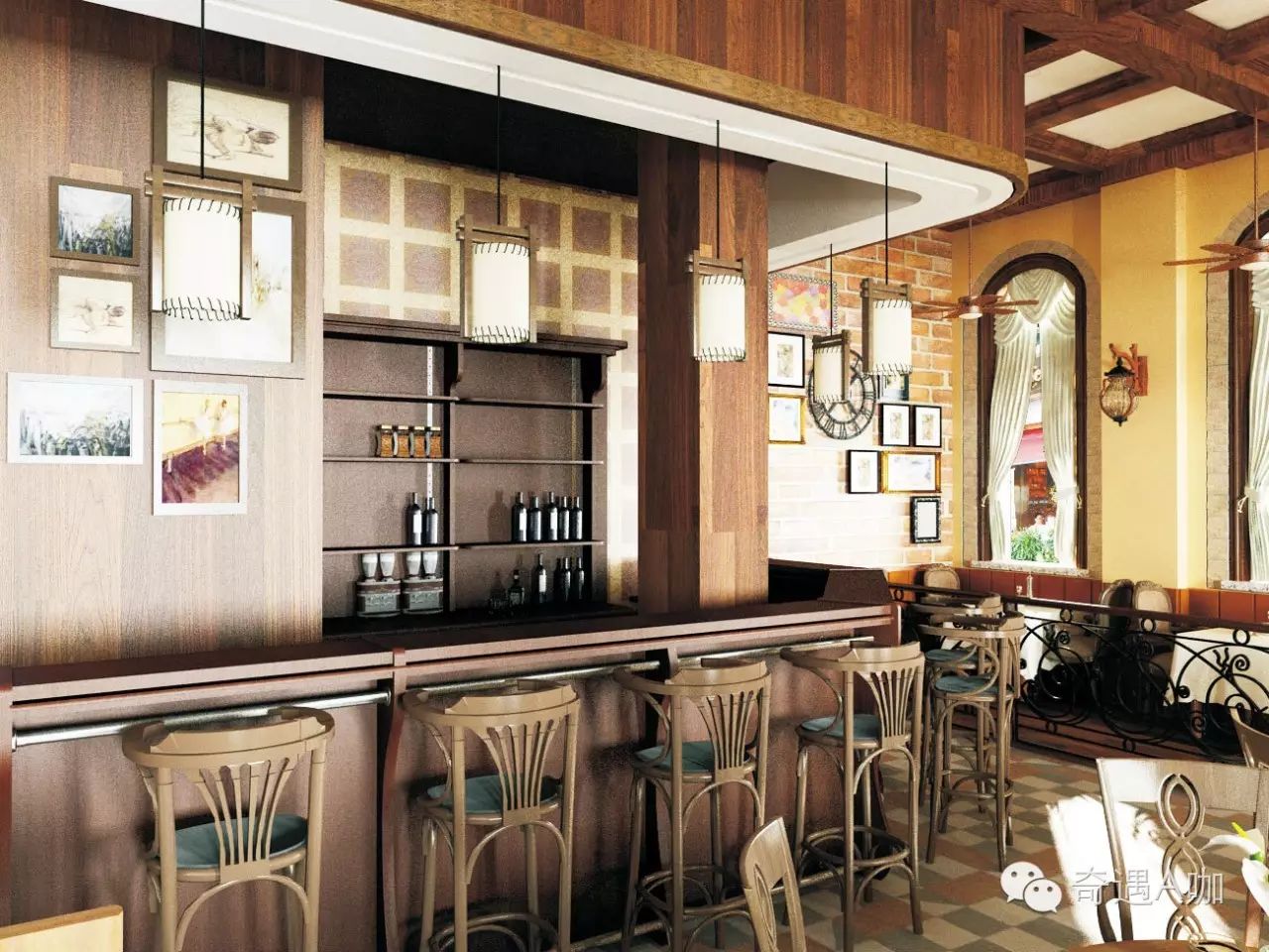 3室2廳1衛(wèi)裝修效果圖_98平3室2廳房子裝修設(shè)計(jì)圖_咖啡廳裝修