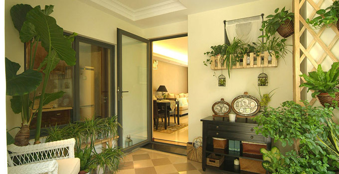 陽(yáng)臺(tái)裝修田園設(shè)計(jì)小竅門