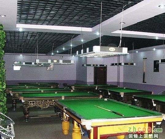 臺(tái)球廳裝修布置，桌球廳如何裝修好？