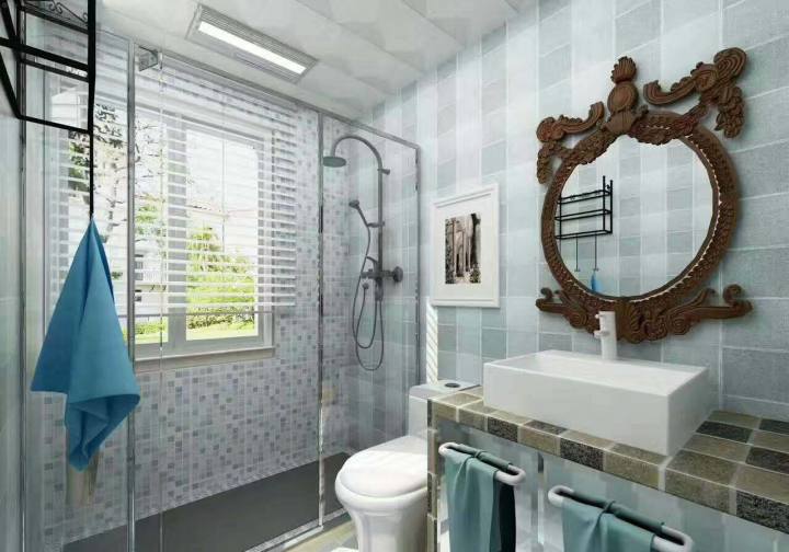 衛(wèi)生間瓷磚裝修效果圖_灰色瓷磚裝修效果圖片_車(chē)站廁所瓷磚裝修效果