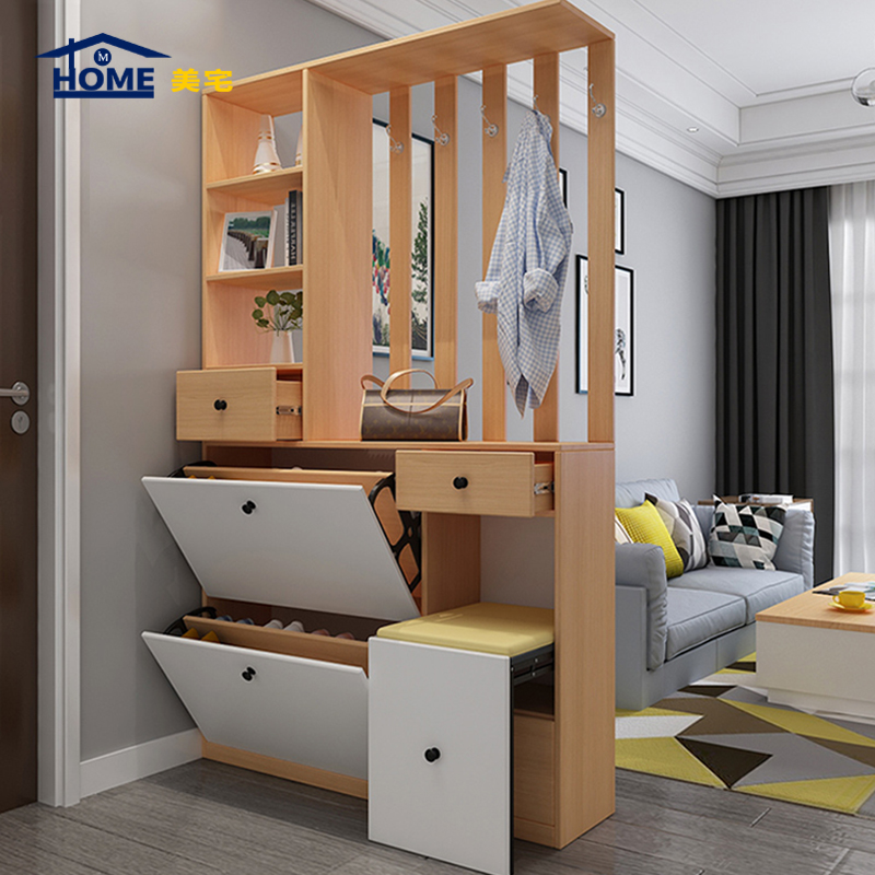 客廳玄關(guān)鞋柜效果圖，風(fēng)格多樣任你挑選