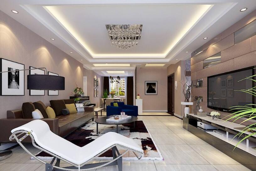 8套簡歐風(fēng)格客廳裝修效果圖，現(xiàn)代家裝里的輕奢主義