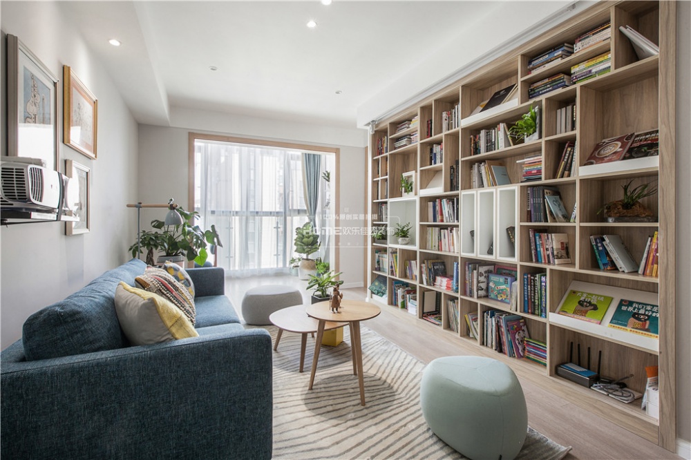 客廳窗簾裝修效果圖歡樂佳園裝飾|我家，不是樣板房北歐極簡(jiǎn)客廳設(shè)計(jì)圖片賞析