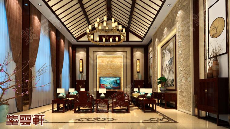 北京釣魚臺別墅豪宅古典中式風格裝修案例，華美溫馨古典優(yōu)雅