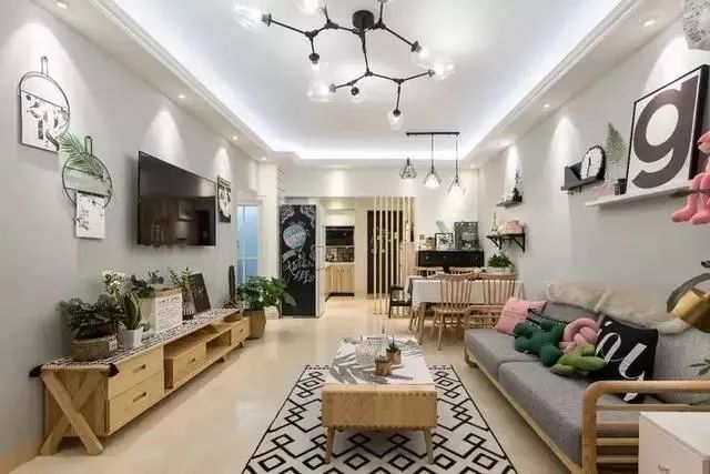 90平北歐新家，客餐廳裝修美極了，唯獨(dú)廚房有一大敗筆！