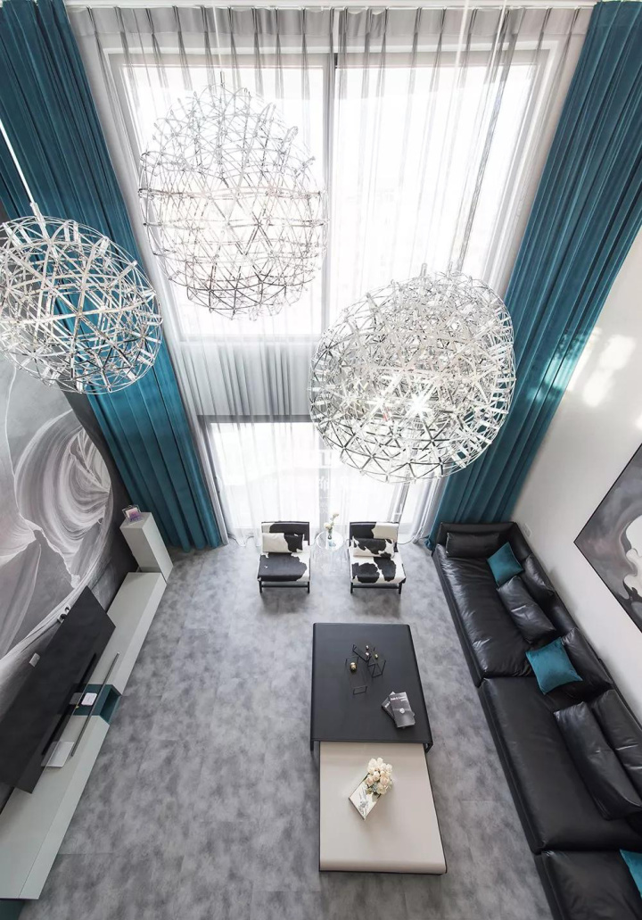 貴陽裝修：躍層效果堪比別墅，難怪老婆非要吵著做中空客廳！