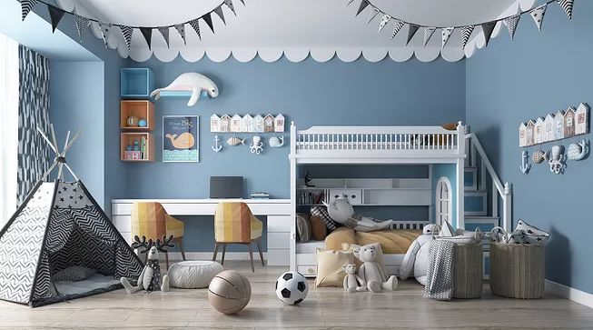 兒童小臥室簡(jiǎn)約裝修，能夠注意到這幾點(diǎn)的，效果和安全都會(huì)很好