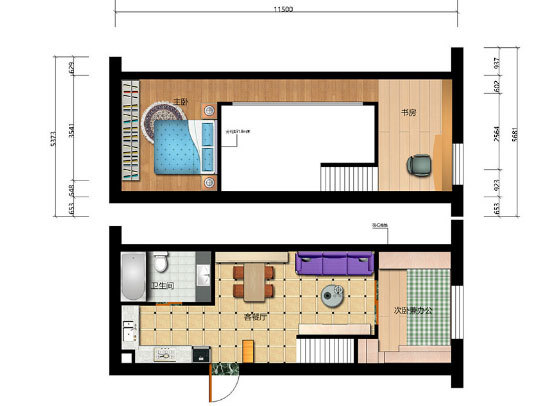 小復(fù)式樓業(yè)主淺談裝修心得，47平分出五個(gè)空間