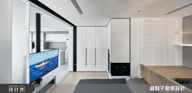 30平米小戶型，一面可動的墻，榨干雞肋地，逆天擁有餐廚、溜滑梯、浴缸、書房收納！
