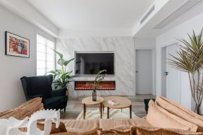 壁爐式電視背景墻 客廳電視背景墻設(shè)計裝修